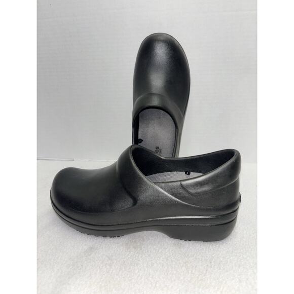 Crocs Dual Comfort Clogs Size W6 Black Closed Box Toe Worn Once?? Insoles - Picture 2 of 9